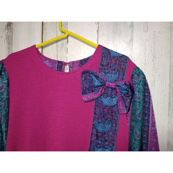 Vintage 90's Anthony Sicari Pink Sweater Size 16 - Picture 2 of 5